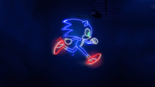 Neon Light Sonic