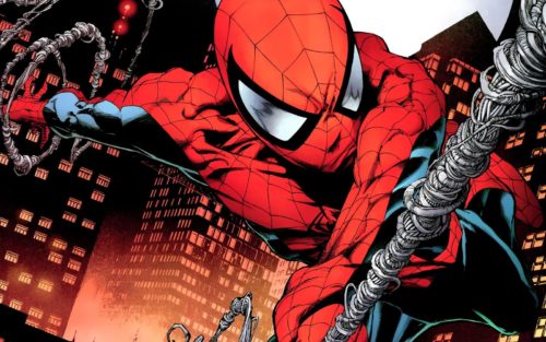 spider-man with web