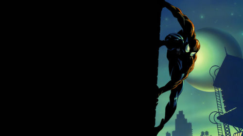 spider-man on wall