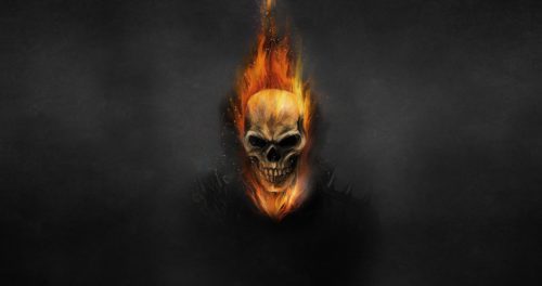 ghost rider in black