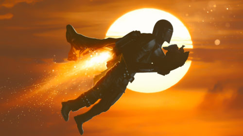 the mando takes to the skies