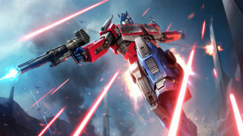 optimus prime is shooting