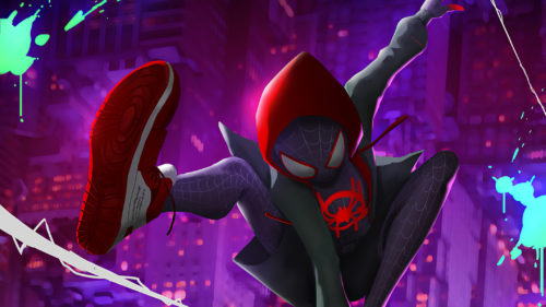 Spider-man has red shoes