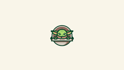 baby yoda in his carrier