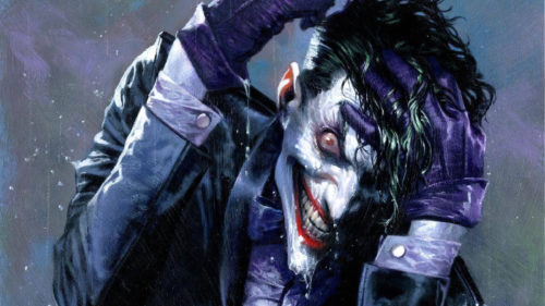 joker in the rain