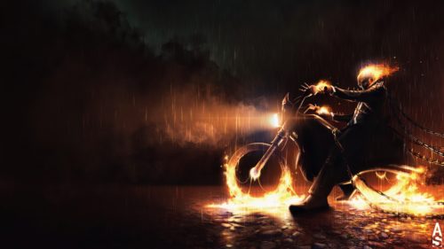 Ghost Rider in the Rain