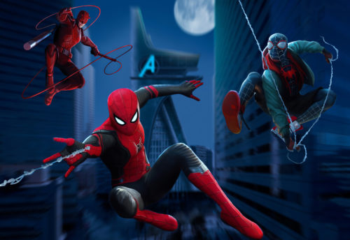 Two Spider-men and a Daredevil