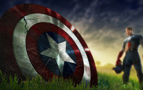 captain america’s shield is cracked