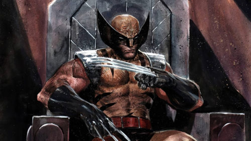 wolverine on a throne