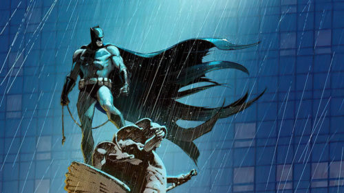 batman on his buddy’s back