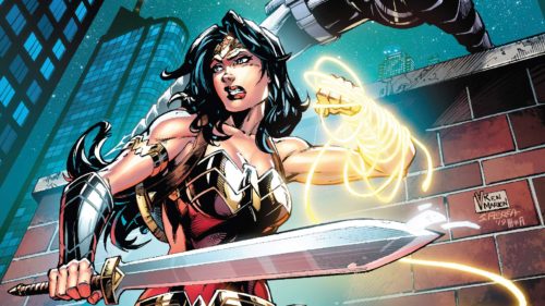 Wonder Woman has a golden arm