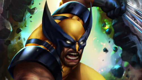 Wolverine has yellow eyes