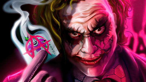 The Joker has a playing card