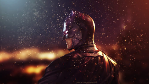 batman’s glowing eyes