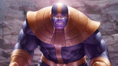 thanos has white blue eyes