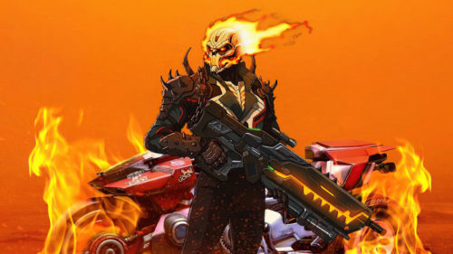 Ghost Rider with a gun