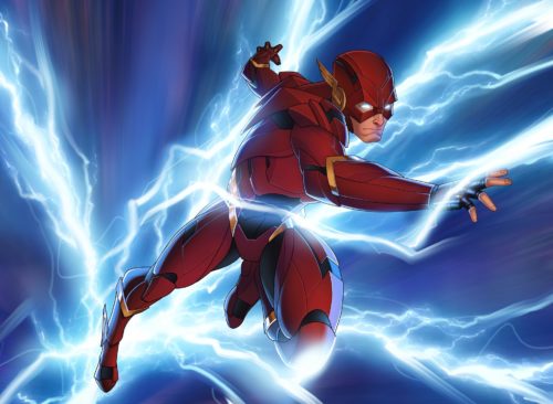 the flash is in blue