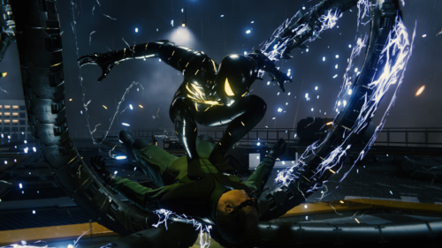 neon spidey vs doc oc
