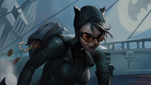 Catwoman has bangs