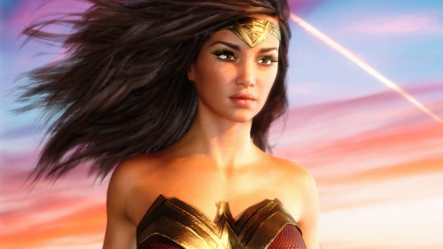 Wonder Woman With Anime Eyes