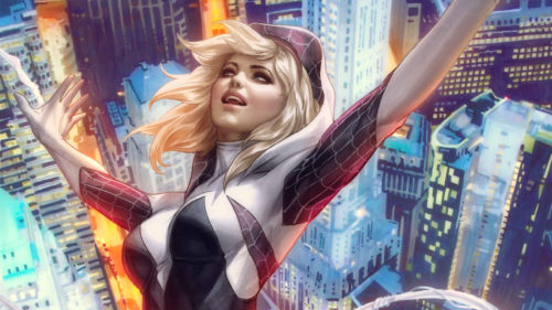 happy spider-gwen