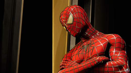 Spider-man has a lean