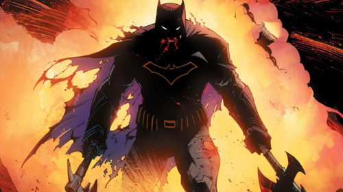 batman with yellow logo