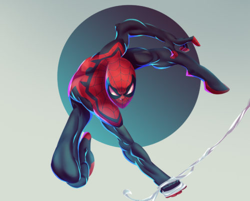 Spider-man in motion