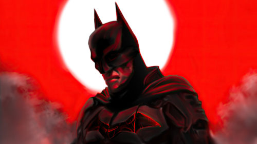 Batman in red
