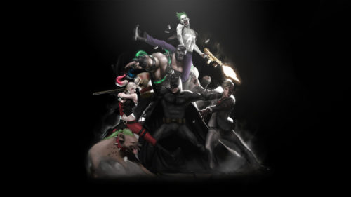 batman vs bad guys