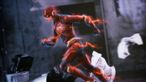 The flash is running
