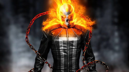 ghost rider has a nifty jacket