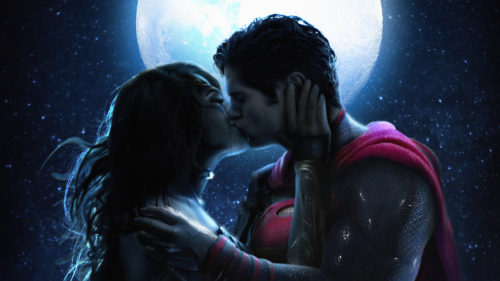 superman kissing