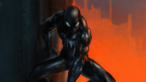 black spider-man