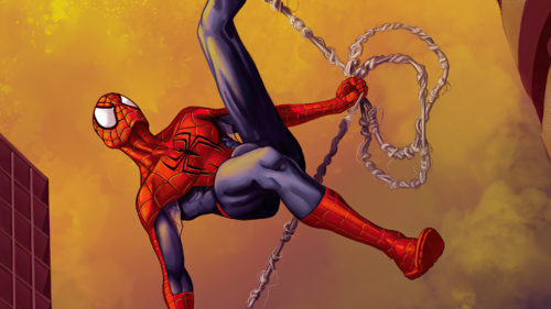spider-man has web