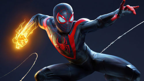 Spider-man charging up