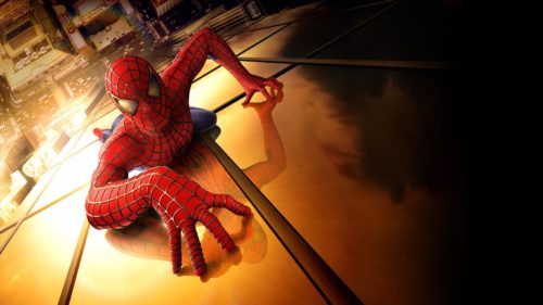 Spider-man on a building