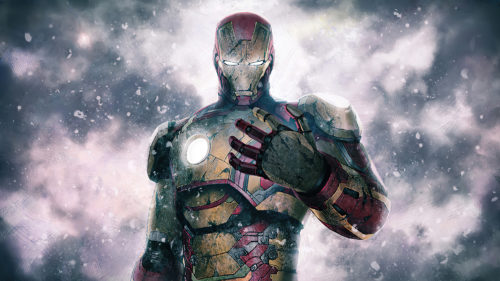 iron man in the snow