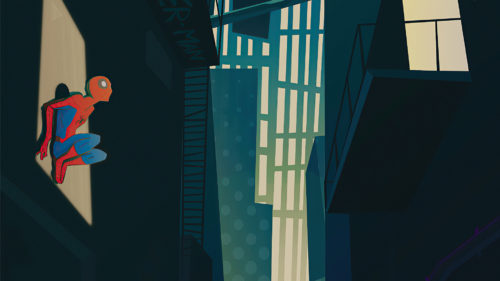 Spider-man is a peeper
