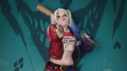 Harley has a finger gun