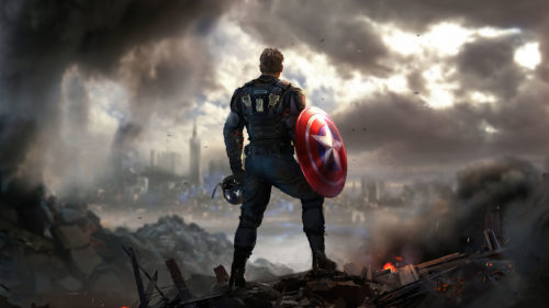 Captain American sees destruction
