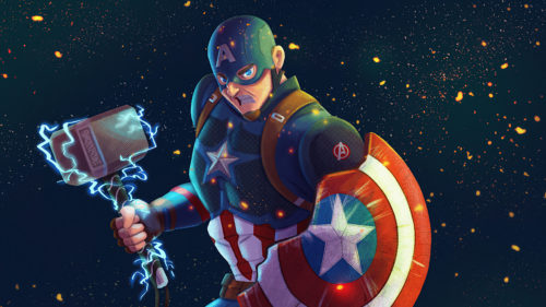 Captain America has a thor arm