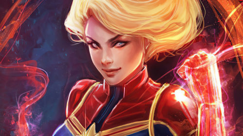 Captain Marvel’s Red Hand