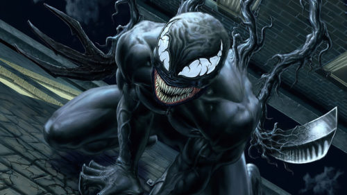 Venom on a wall