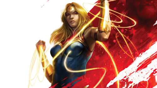 Wonder Woman in red