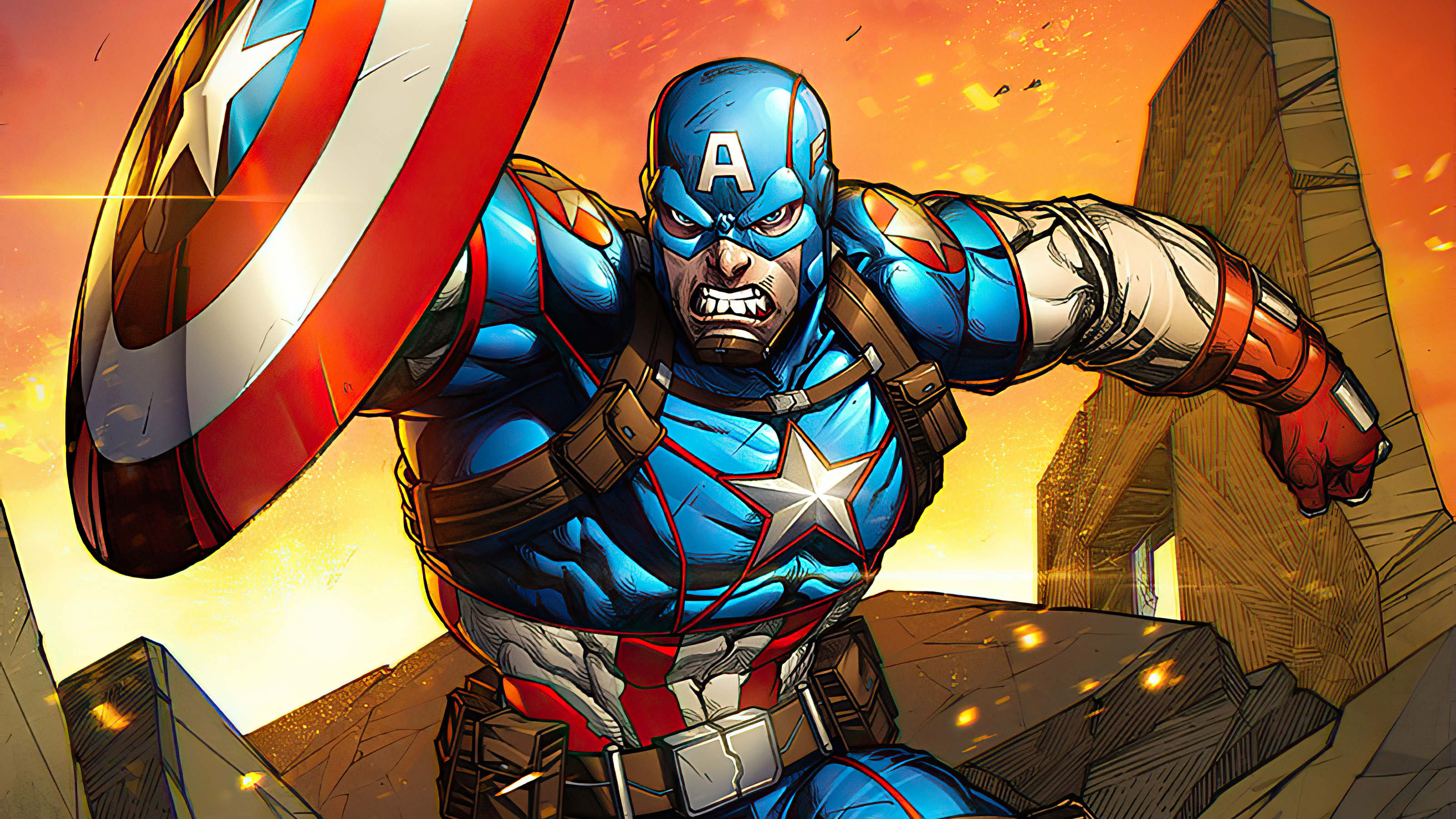 Captain America is Angry – Zoom Comics – Exceptional Comic Book Wallpapers