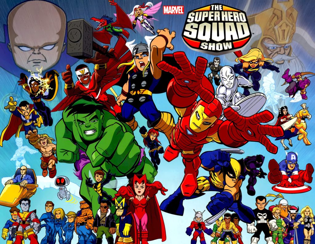 MARVEL SUPER HERO SQUAD Professor X Black Widow Ironman Wolverine Cyclops