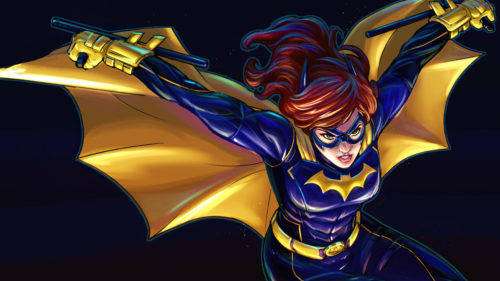 Batgirl with bats
