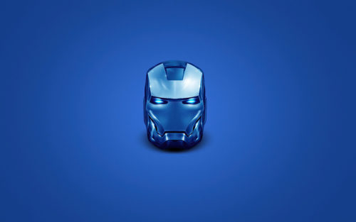 blue iron man