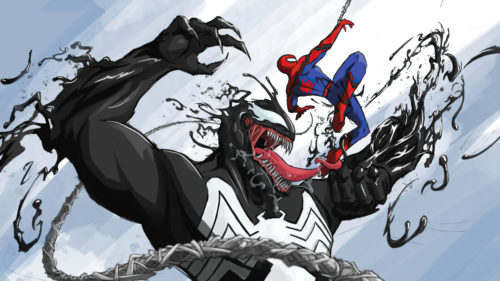 spider-man and his best friend venom